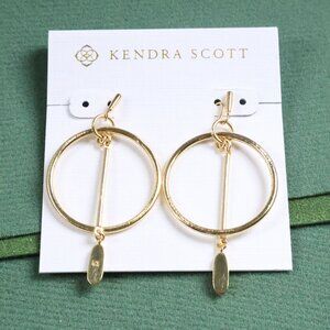 Kendra Scott Nalani Open Frame Earrings Gold